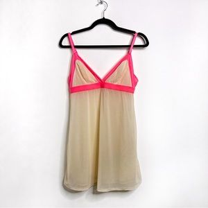 Splendid Sheer Mesh Neon Sleep Top